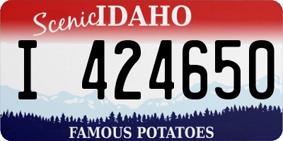 ID license plate I424650