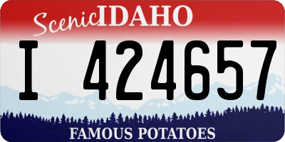 ID license plate I424657