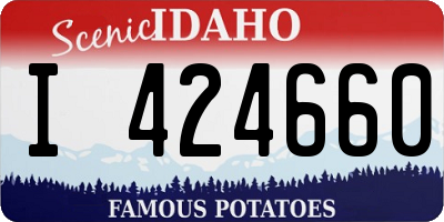 ID license plate I424660