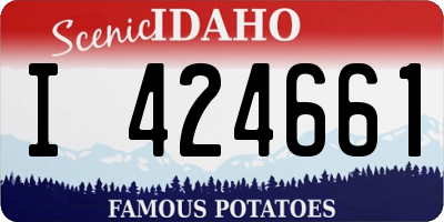 ID license plate I424661