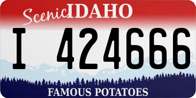ID license plate I424666