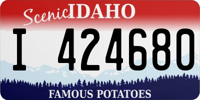 ID license plate I424680