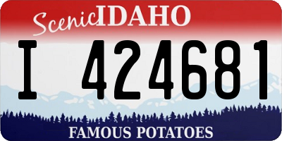 ID license plate I424681
