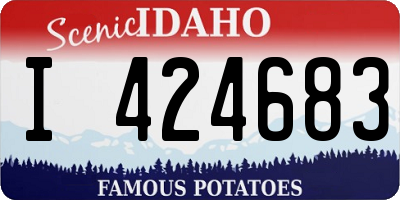 ID license plate I424683