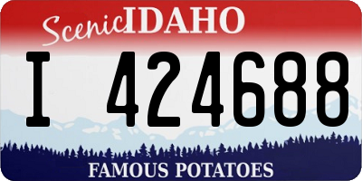 ID license plate I424688