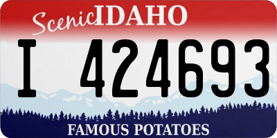 ID license plate I424693