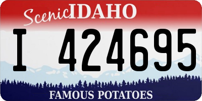 ID license plate I424695