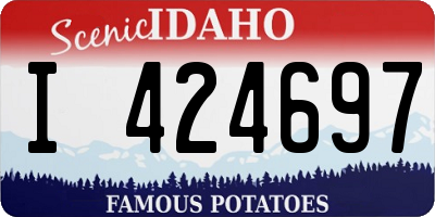 ID license plate I424697
