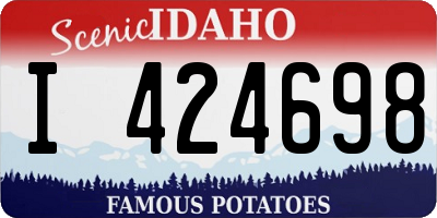 ID license plate I424698