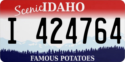 ID license plate I424764