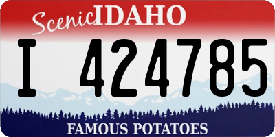 ID license plate I424785