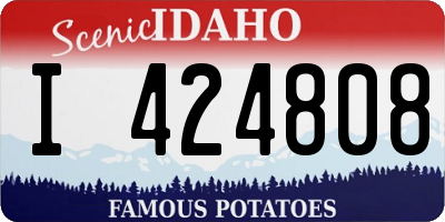 ID license plate I424808