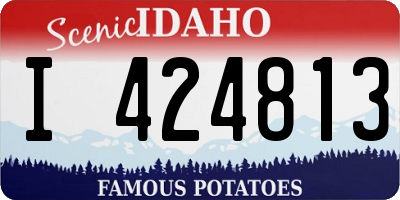 ID license plate I424813