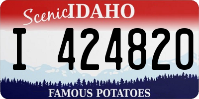 ID license plate I424820