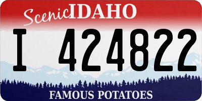 ID license plate I424822