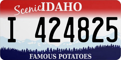ID license plate I424825