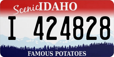 ID license plate I424828