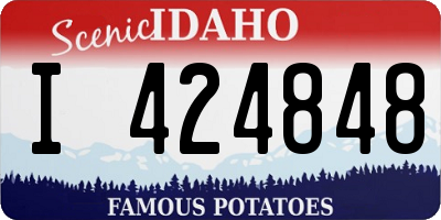 ID license plate I424848