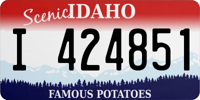 ID license plate I424851