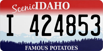 ID license plate I424853
