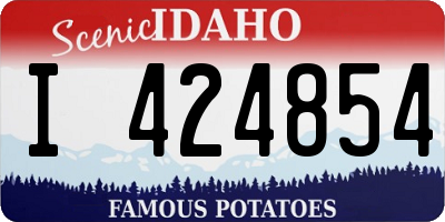ID license plate I424854