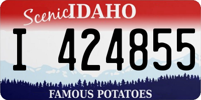 ID license plate I424855