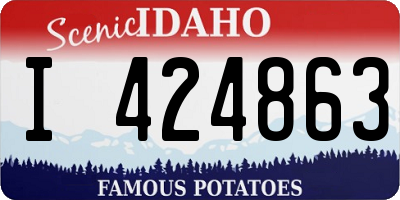 ID license plate I424863