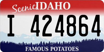 ID license plate I424864