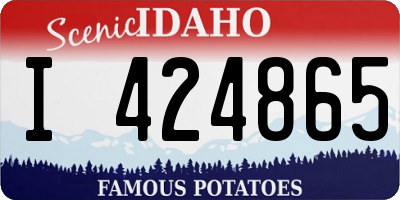 ID license plate I424865