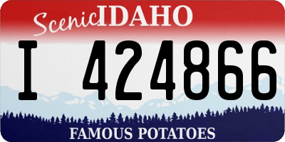 ID license plate I424866
