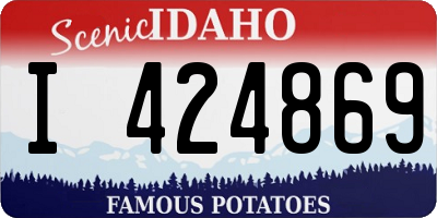 ID license plate I424869