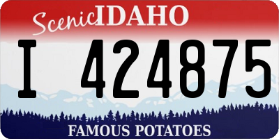 ID license plate I424875