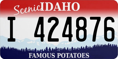 ID license plate I424876