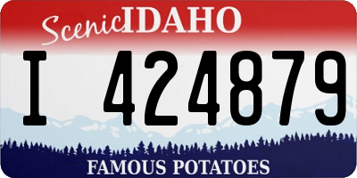ID license plate I424879