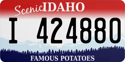 ID license plate I424880