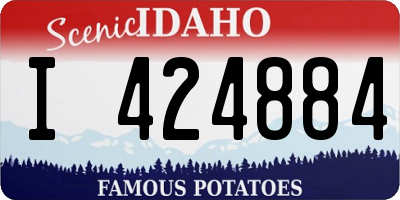 ID license plate I424884