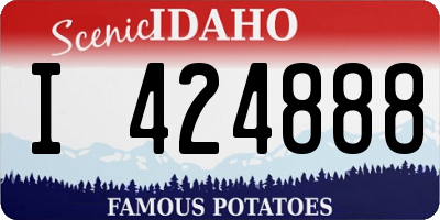 ID license plate I424888