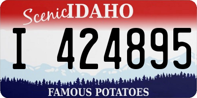 ID license plate I424895