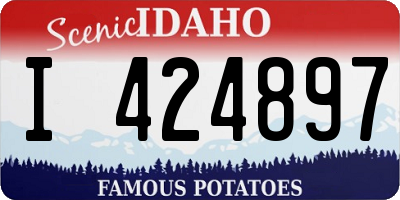 ID license plate I424897