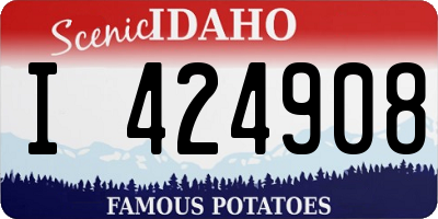 ID license plate I424908