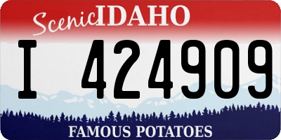 ID license plate I424909