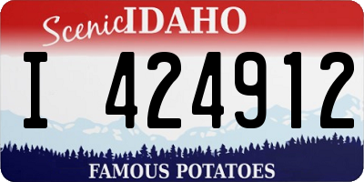 ID license plate I424912