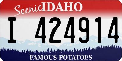 ID license plate I424914