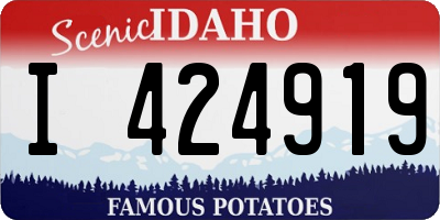 ID license plate I424919