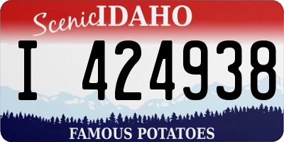 ID license plate I424938