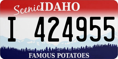 ID license plate I424955