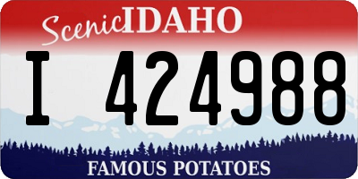 ID license plate I424988