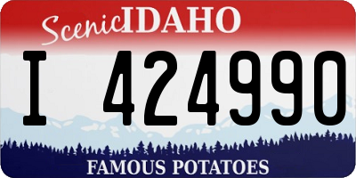 ID license plate I424990