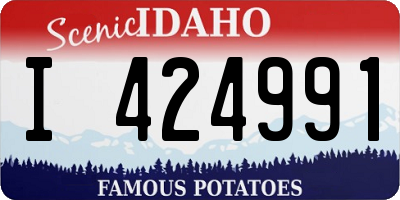 ID license plate I424991