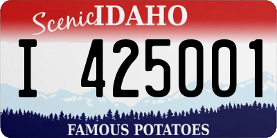 ID license plate I425001